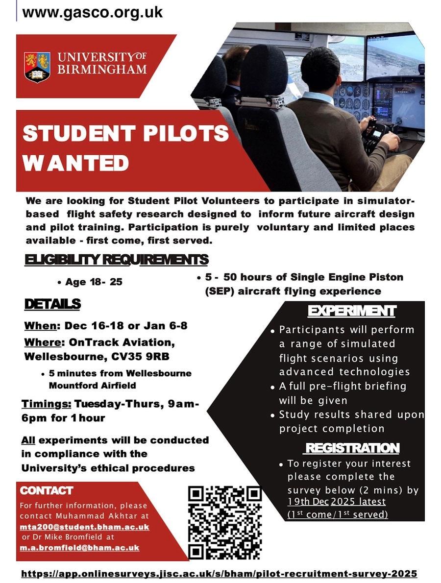 gasco birmingham student pilot survey 2025